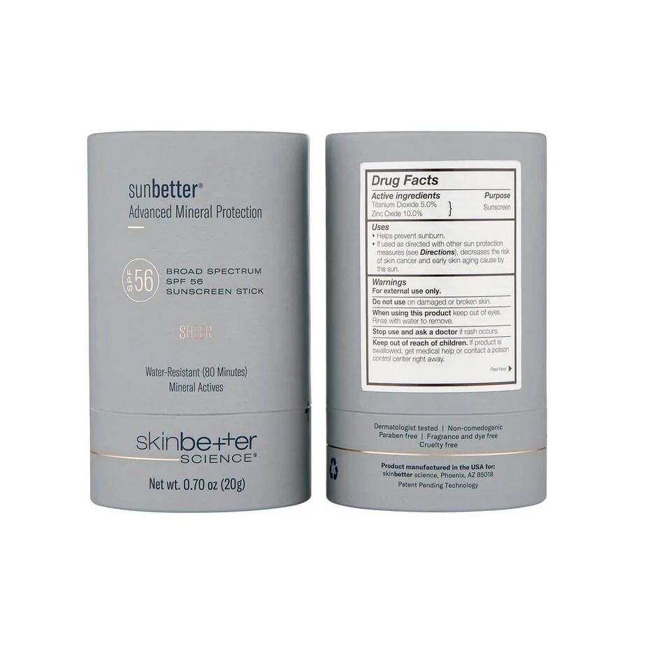 skinbetter science sunbetter SHEER SPF 56 Sunscreen Stick