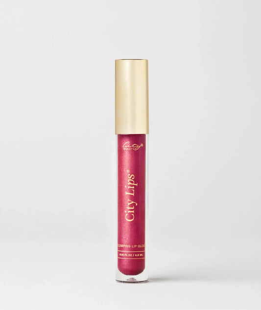 City Lips® - Plumping Lip Gloss - Raspberry - Shimmery Berry