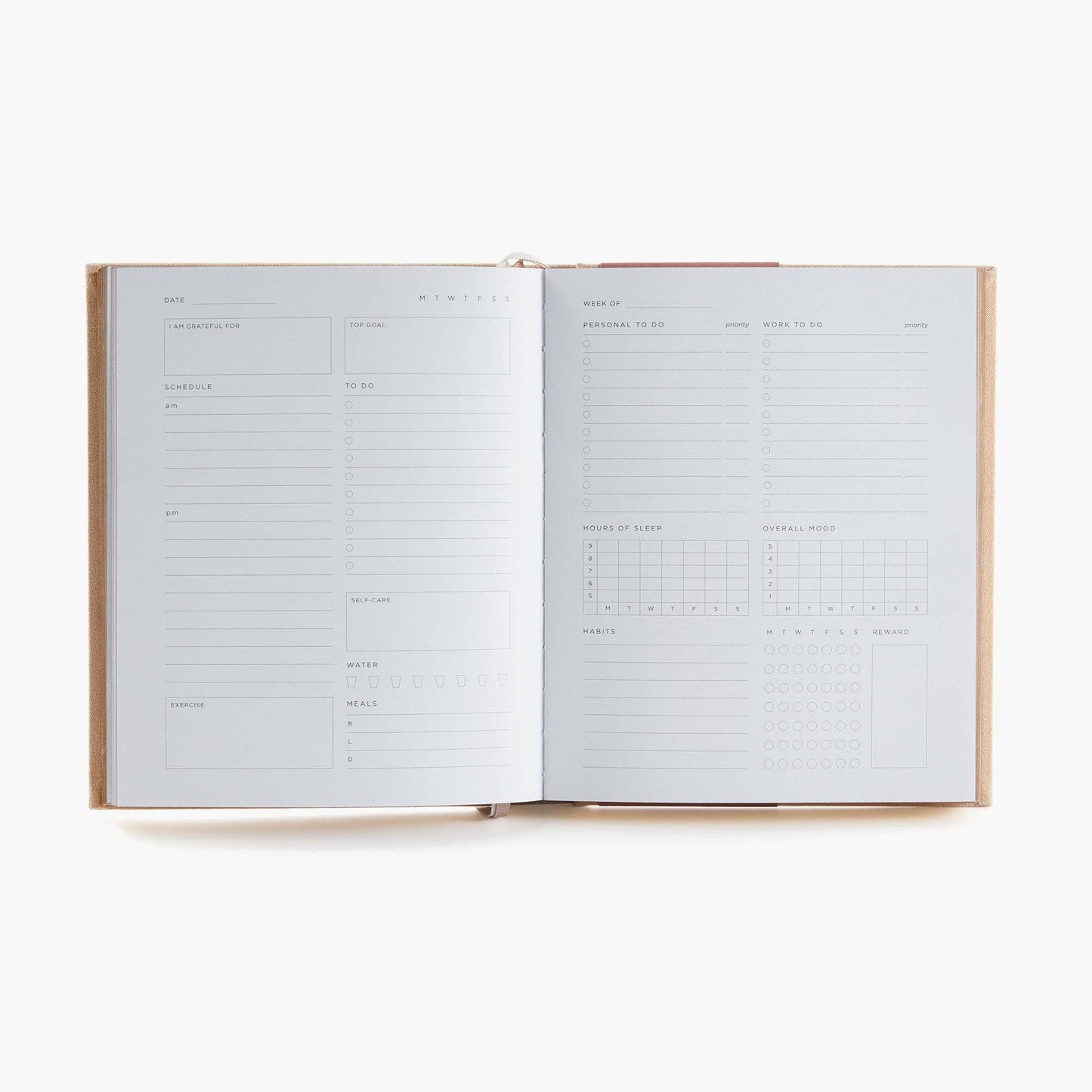 Deluxe Self-Care Journal – Beige