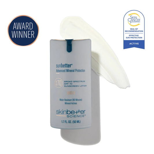skinbetter science sunbetter SHEER SPF 70 Sunscreen Lotion
